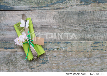 Festive spring serving in vintage style 62238116
