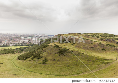 View of Arthur's Seat in Holyrood Park in Edinburgh, Scotland View of Arthur's Seat in Holyrood Park in Edinburgh, Scotland 62238532