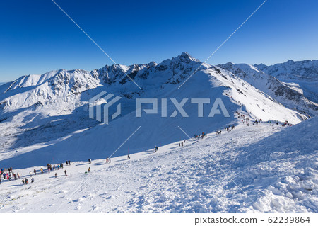 Winter mountain in Poland from Tatras - Kasprowy Winter mountain in Poland from Tatras - Kasprowy 62239864