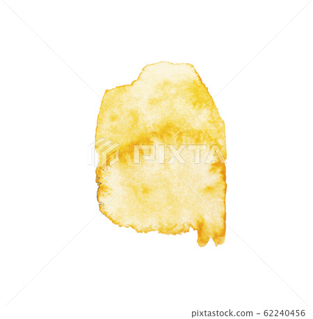Yellow wide watercolor brushstroke backdrop. Yellow wide watercolor brushstroke backdrop. 62240456
