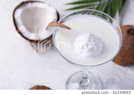 Coconut Margarita cocktail with ice cream Coconut Margarita cocktail with ice cream 62240683