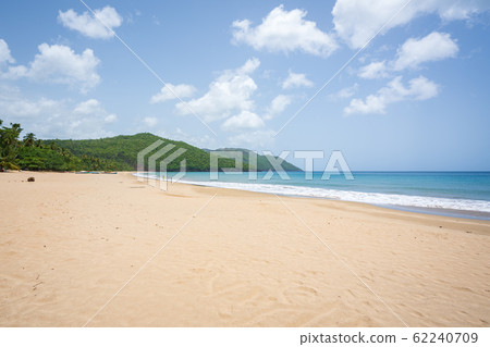 awesome Caribbean beach with sea sand and blue sky awesome Caribbean beach with sea sand and blue sky 62240709