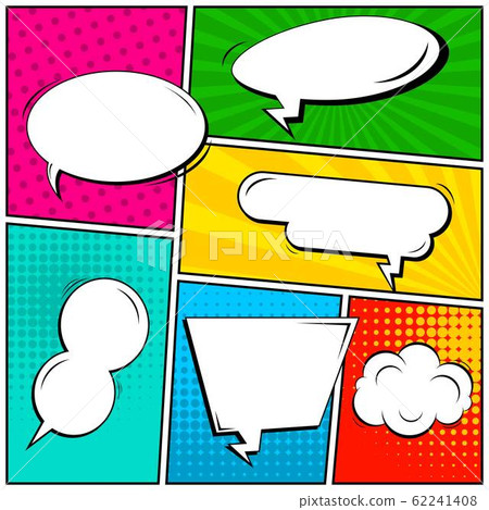 Abstract creative concept vector comic pop art style blank, layout template with clouds beams and Abstract creative concept vector comic pop art style blank, layout template with clouds beams and 62241408