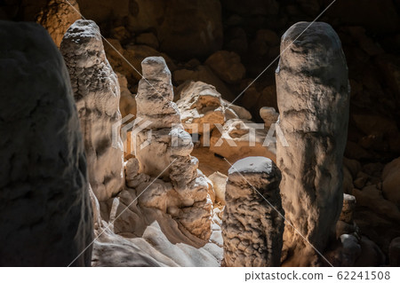 Stalacmites at Dragon cave, Konglor Loop, Thakhek, Laos 62241508