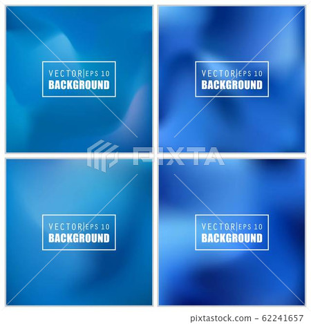 Abstract Creative concept vector multicolored blurred background set. For Web and Mobile 62241657