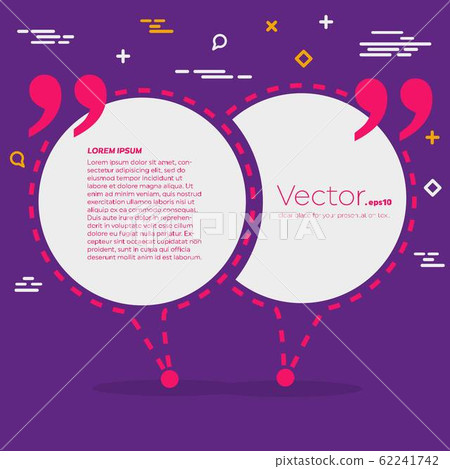 Abstract concept vector empty speech square quote text bubble. For web and mobile app isolated on Abstract concept vector empty speech square quote text bubble. For web and mobile app isolated on 62241742