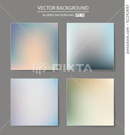Abstract Creative concept vector multicolored blurred background set. For Web and Mobile 62242697