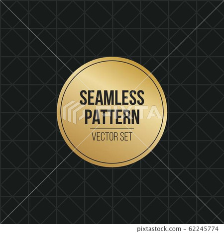 Abstract concept vector monochrome geometric pattern. Dark blue, gold minimal background. Creative 62245774