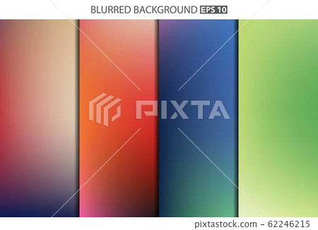 Abstract Creative concept vector multicolored blurred background set. For Web and Mobile 62246215