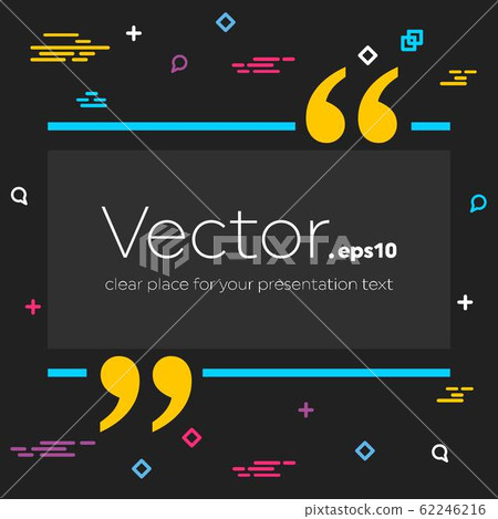 Abstract concept vector empty speech square quote text bubble. For web and mobile app isolated on Abstract concept vector empty speech square quote text bubble. For web and mobile app isolated on 62246216