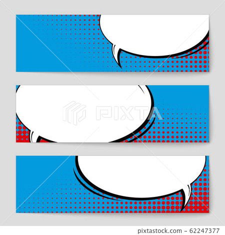 Abstract creative concept vector comic pop art style blank, layout template with clouds beams and 62247377