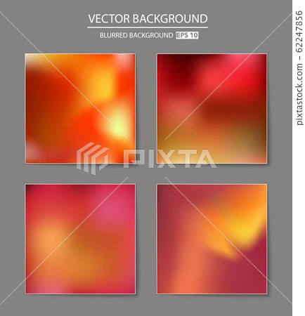 Abstract Creative concept vector multicolored blurred background set. For Web and Mobile 62247856