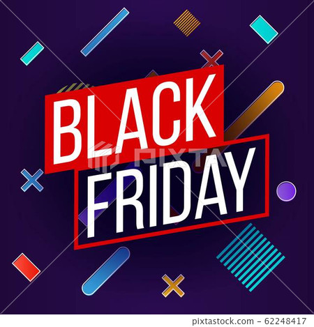 Abstract vector black friday sale layout background. For art template design, list, page, mockup 62248417
