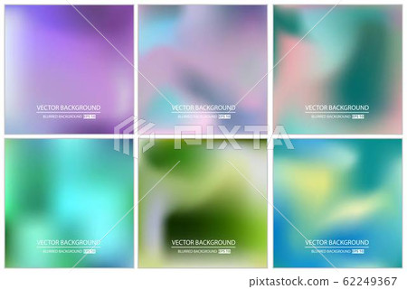 Abstract Creative concept vector multicolored blurred background set. For Web and Mobile Abstract Creative concept vector multicolored blurred background set. For Web and Mobile 62249367
