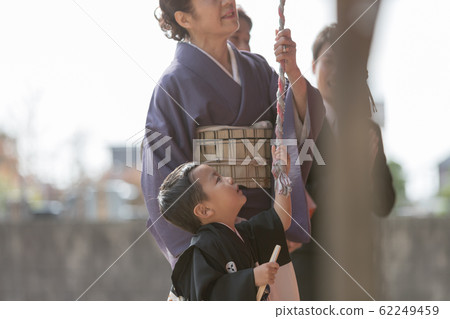 festival day for children of three, five and seven years of age, shrine, family 62249459