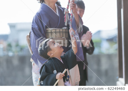 festival day for children of three, five and seven years of age, shrine, family 62249460