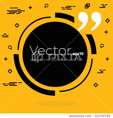 Abstract concept vector empty speech square quote text bubble. For web and mobile app isolated on 62249798
