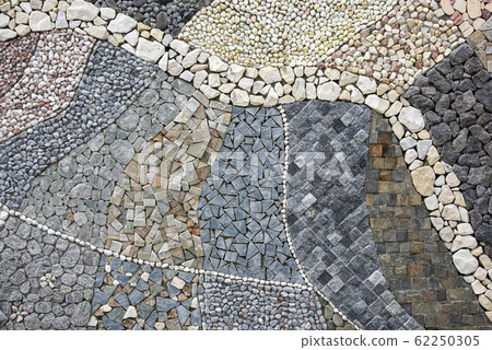abstract background with dry round pebbles stones. abstract background with dry round pebbles stones. 62250305
