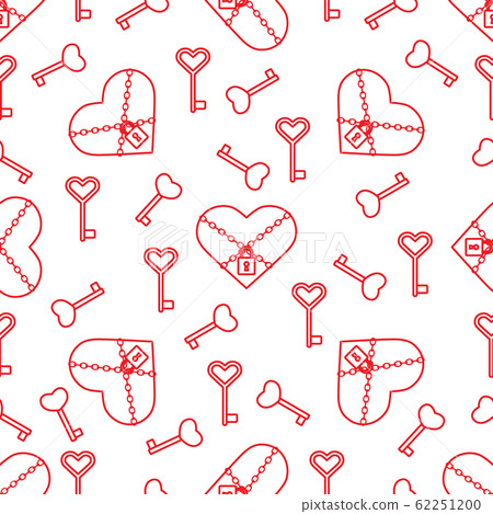 Vector seamless pattern Happy Valentine's Day 62251200