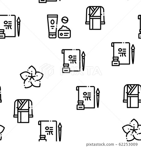 Korea Traditional Seamless Pattern Vector - Stock Illustration ...