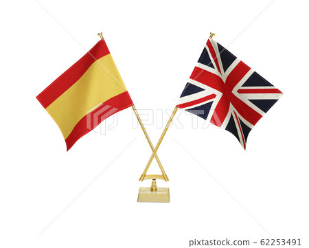 Table flags of two countries 62253491
