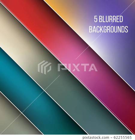 Abstract Creative concept vector multicolored blurred background set. For Web and Mobile Abstract Creative concept vector multicolored blurred background set. For Web and Mobile 62255565
