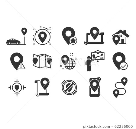 Navigation icons set 62256000