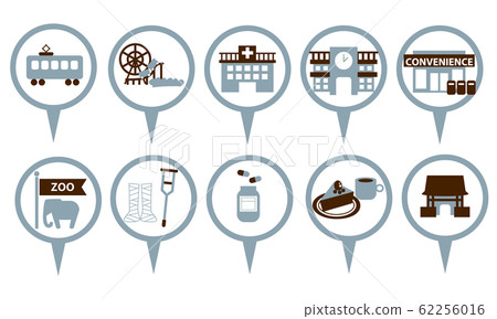 Illustration Tourism Map Map Set Pictogram Symbol Illustration Tourism Map Map Set Pictogram Symbol 62256016