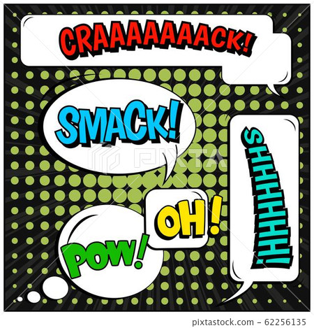 Abstract creative concept vector comic pop art style blank, layout template with clouds beams and 62256135