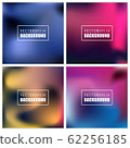 Abstract Creative concept vector multicolored blurred background set. For Web and Mobile 62256185