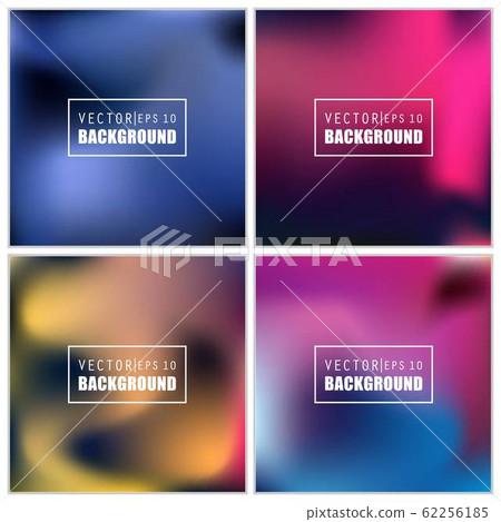Abstract Creative concept vector multicolored blurred background set. For Web and Mobile Abstract Creative concept vector multicolored blurred background set. For Web and Mobile 62256185