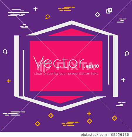 Abstract concept vector empty speech square quote text bubble. For web and mobile app isolated on Abstract concept vector empty speech square quote text bubble. For web and mobile app isolated on 62256186