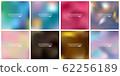 Abstract Creative concept vector multicolored blurred background set. For Web and Mobile 62256189