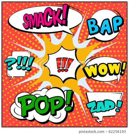 Abstract creative concept vector comic pop art style blank, layout template with clouds beams and Abstract creative concept vector comic pop art style blank, layout template with clouds beams and 62256193