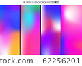 Abstract Creative concept vector multicolored blurred background set. For Web and Mobile 62256201