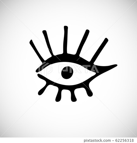 Isolated cute scandinavian eye Isolated cute scandinavian eye 62256318