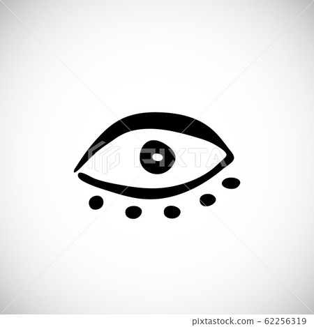 Isolated cute scandinavian eye 62256319