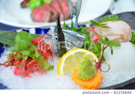 sliced raw fish sliced raw fish 62256666