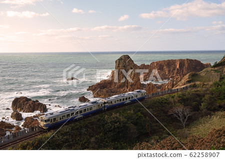 Rail Trip Gono Line Fukaura Evening View 62258907