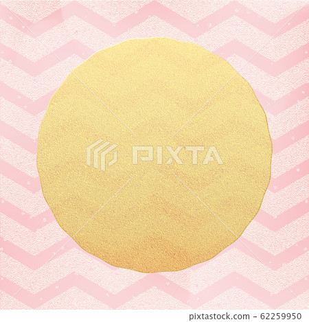 Gold glittering chevron wave pattern. Classic zigzag template. EPS 10 62259950