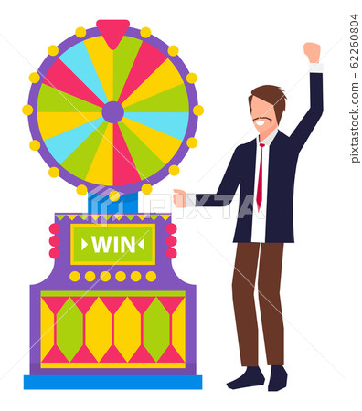 Gambling Entertainment, Casino Wheel, Luck Vector Gambling Entertainment, Casino Wheel, Luck Vector 62260804