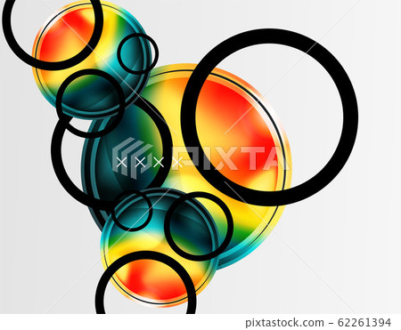 Abstract background - glossy glass bubbles, abstract sphere shapes. Vector Illustration For Wallpaper, Banner, Background, Card, Book Illustration, landing page Abstract background - glossy glass bubbles, abstract sphere shapes. Vector Illustration For Wallpaper, Banner, Background, Card, Book Illustration, landing page 62261394