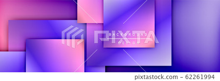 Square shapes composition geometric abstract background. 3D shadow effects and fluid gradients. Modern overlapping forms Square shapes composition geometric abstract background. 3D shadow effects and fluid gradients. Modern overlapping forms 62261994