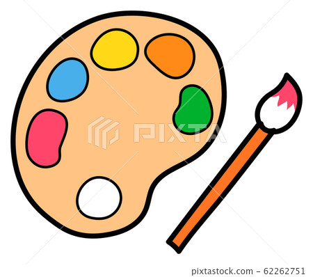 調色板可愛插圖小學圖標 62262751