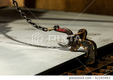 Crane chain and hook at an industrial plant 62263463