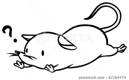 Mouse of Hatena mark (line only) Mouse of Hatena mark (line only) 62264574