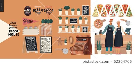 Pizza house - small business graphics - owners Pizza house - small business graphics - owners 62264706