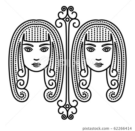 Zodiac Gemini Astrological Sign, Twins, Two Women 62266414