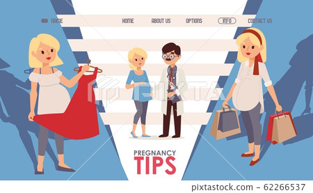 Pregnancy tips for women informational website vector illustration Pregnancy tips for women informational website vector illustration 62266537