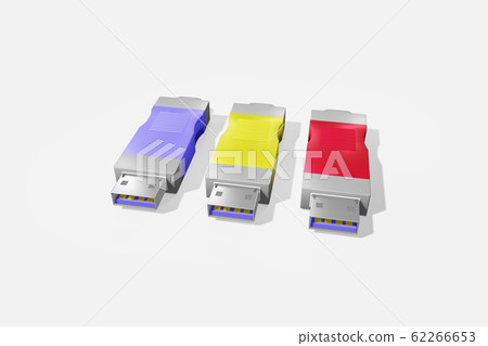 USB memory (3DCG: white background) 62266653